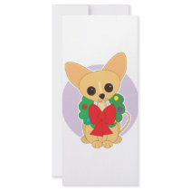 Chihuahua Wreath Customized Rack Card