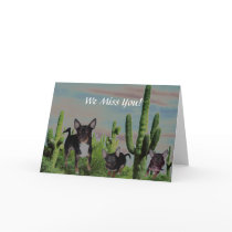 ChihuahuaCountryDiscoLightsEffects1, We Miss You! cards by LoveIsChihuahua ChihuahuaCountryDiscoLightsEffects1, We Miss You! cards
