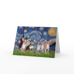Chihuahuas (four) - Starry Night cards