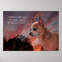 Chihuahuas in the Mist Posters