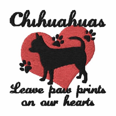 Chihuahuas Leave Paw Prints Women's Hoodie by MenagerieMayhem