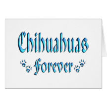 Chihuahuas para siempre tarjetón