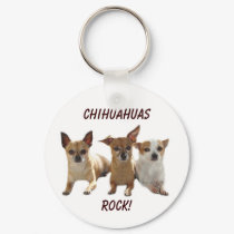 Chihuahuas Rock Keychain by normagolden Chihuahuas Rock Keychain