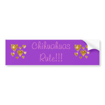 Chihuahuas Rule!!! bumper stickers by Stephanie41 Chihuahuas Rule!!! bumper stickers
