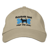 Chihuahuas Rule Embroidered Hat embroidered hats by MenagerieMayhem Chihuahuas Rule Embroidered Hat embroidered hats