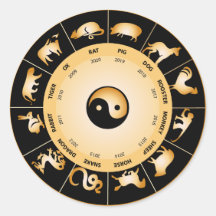 Chiinese Zodiac Wheel Stickers