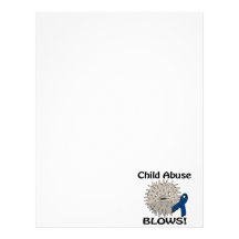 Child Abuse Blows Awareness Design Letterhead Template