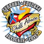 Child Abuse Classic Heart Acrylic Cut Outs