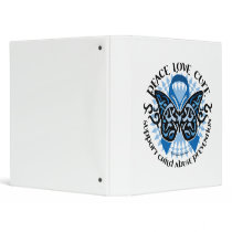 Child Abuse Prevention Butterfly Tribal binders