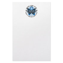 Child Abuse Prevention Butterfly Tribal stationery by fightcancertees Child Abuse Prevention Butterfly Tribal stationery