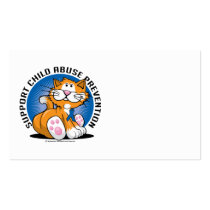 Child Abuse Prevention Cat business cards