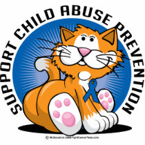 Child Abuse Prevention Cat photo sculptures