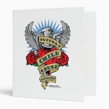 Child Abuse Prevention Dagger 3 Ring Binders
