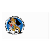 Child Abuse Prevention Dog business cards