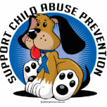 Child Abuse Prevention Dog Photo Cut Out