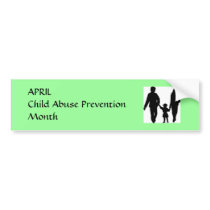 Child Abuse Prevention Month bumper stickers