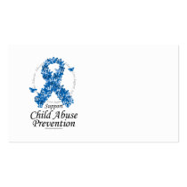 Child Abuse Ribbon of Butterflies business cards by fightcancertees Child Abuse Ribbon of Butterflies business cards