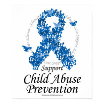 Child Abuse Ribbon of Butterflies posters by fightcancertees Child Abuse Ribbon of Butterflies posters