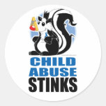 Child Abuse Stinks Sticker