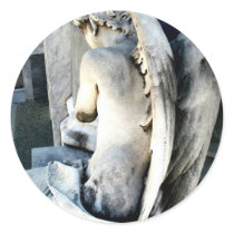 Child Angel Round Stickers