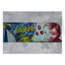 Child & baloons graffiti art cards by OutOfLimits Child & baloons graffiti art cards