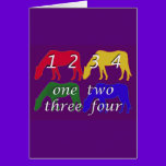 Child Birthday  Card with Four Horses cards