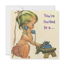 Child Birthday Invitation by YesterdayCafe Child Birthday Invitation