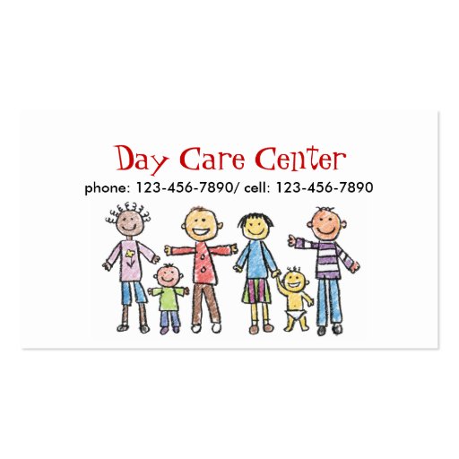 Child Care Business Card (front side)