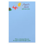 Child care stationery