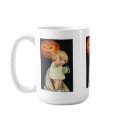 Child Combing Hair Vintage Halloween Mug