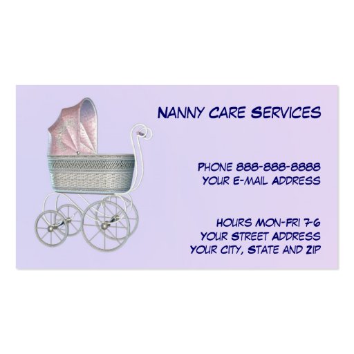 Child Day Care Business Card (front side)