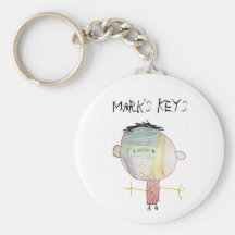 Child Drawing Keychain