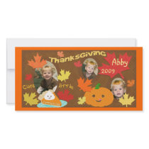 Child / Family Thanksgiving  Photo Card photo cards