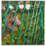 Child finger on fence printed napkins