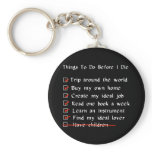 Child-Free Checklist Key Chain