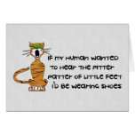 Child-Free Kitty Cat Greeting Card