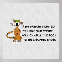 Child-Free Kitty Cat Poster