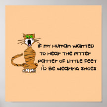 Child-Free Kitty Cat Poster