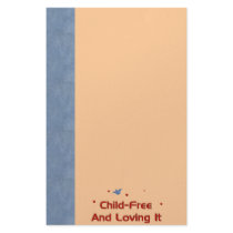 Child-Free Loving It stationery