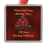 Child-Free Pacifist ornaments