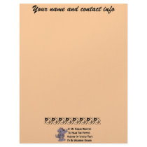 Child-Free Puppy Dog Custom Letterhead