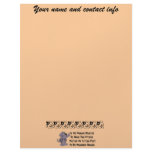 Child-Free Puppy Dog Custom Letterhead