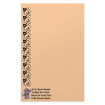 Child-Free Puppy Dog Customized Stationery