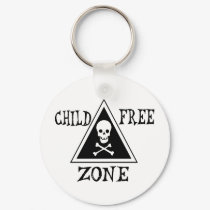 Child-Free Zone keychains