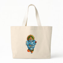Child Ganesha in a Yoga Pose bags by vanamali Child Ganesha in a Yoga Pose bags