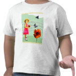 Child: I love music! poppies butterflies Tees
