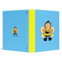 Child in a bee costume vinyl binders