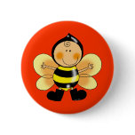 Child in a bee costume pin