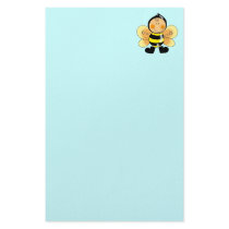Child in a bee costume custom stationery