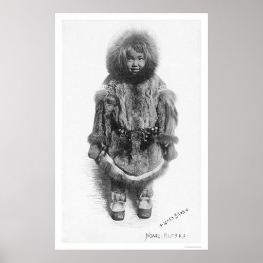 Child In Fur Nome Alaska 1920 Print